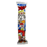 Classic Japanese dagashi snack Umaibo with rich cheese flavor